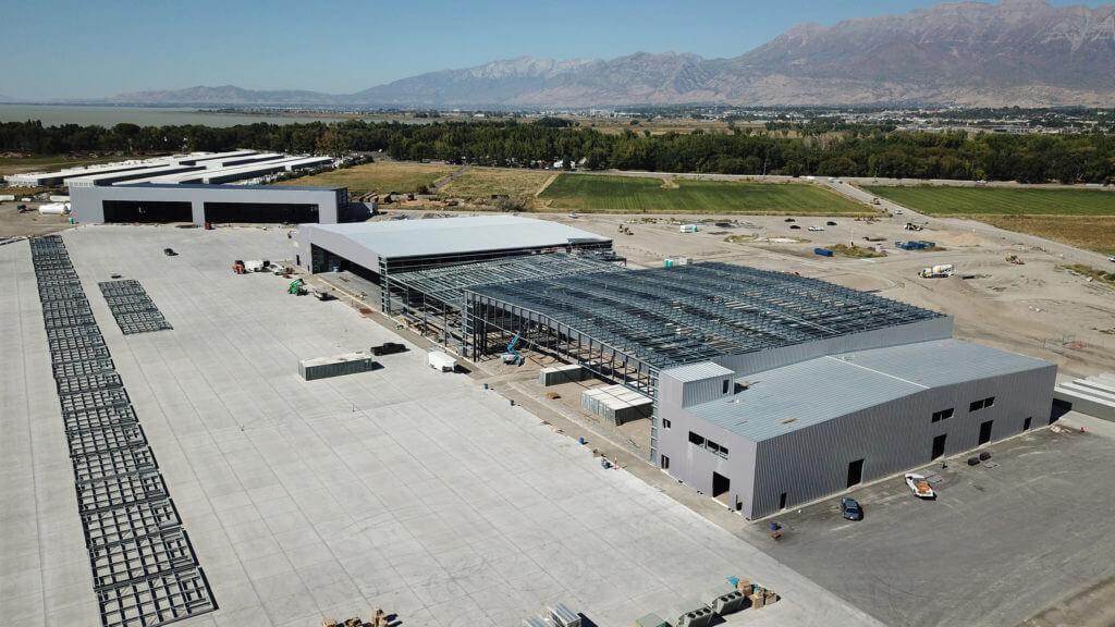 Hangar Construction Aerial View