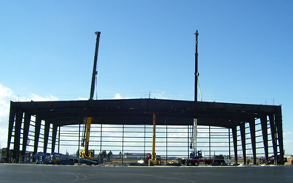 Crane Construction of Hangar